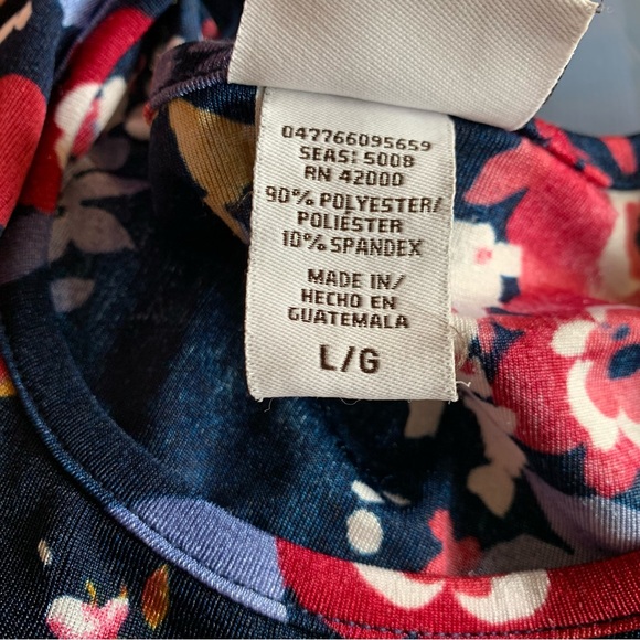 Jaclyn Smith Stretchy Floral Tee - Picture 5 of 6